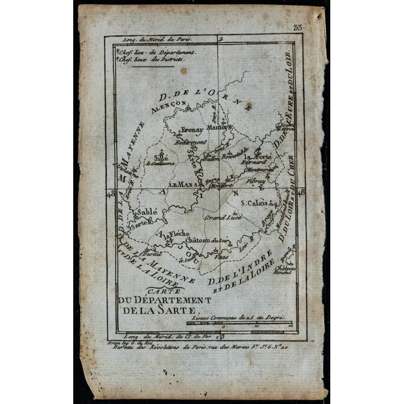 1793 - Département de la Sarthe 1793 - Département de la Sarthe
