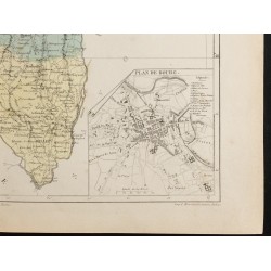 Gravure de 1855 - Carte du département de l'Ain - 5