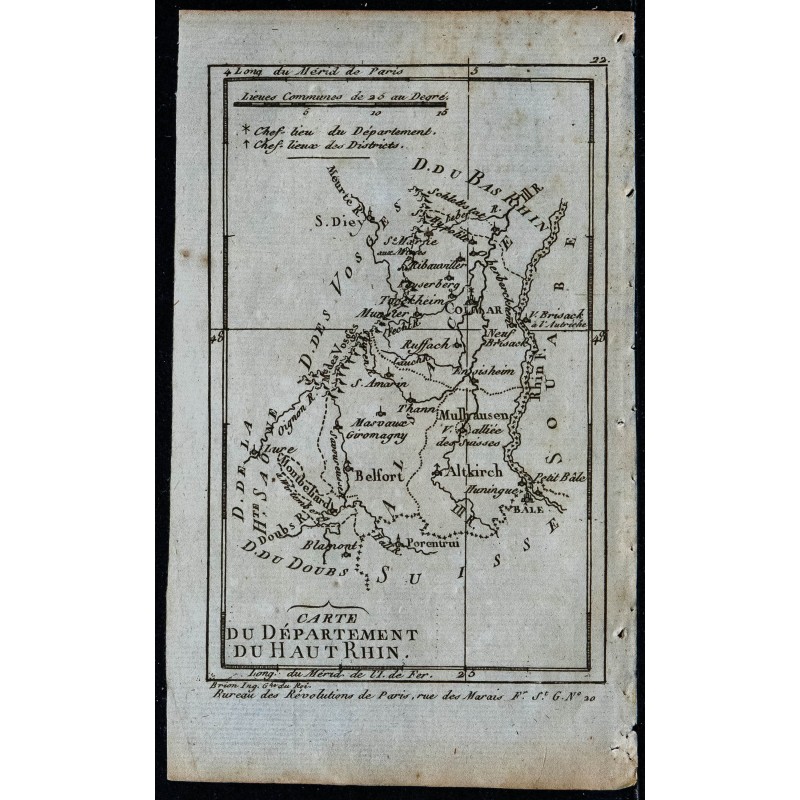 1793 - Département du Haut Rhin 1793 - Département du Haut Rhin