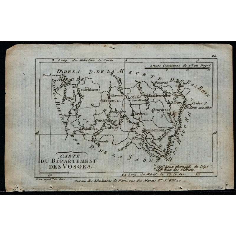 1793 - Département des Vosges 1793 - Département des Vosges