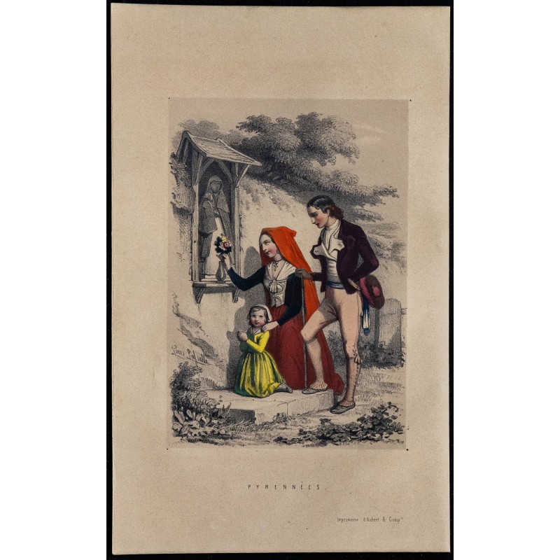 1842 - Costumes traditionnels des Pyrénées 