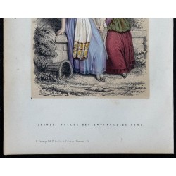 1842 - Costumes traditionnels de Rome 