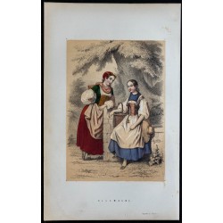 1842 - Costumes traditionnels de l'Allemagne 