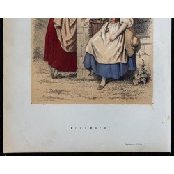 1842 - Costumes traditionnels de l'Allemagne 