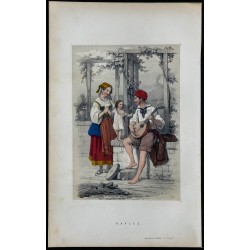 1842 - Costumes traditionnels de Naples 
