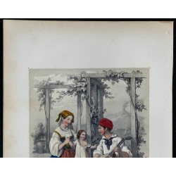 1842 - Costumes traditionnels de Naples 