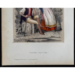 1842 - Costumes traditionnels de l'Espagne (Royaume de Jean) 