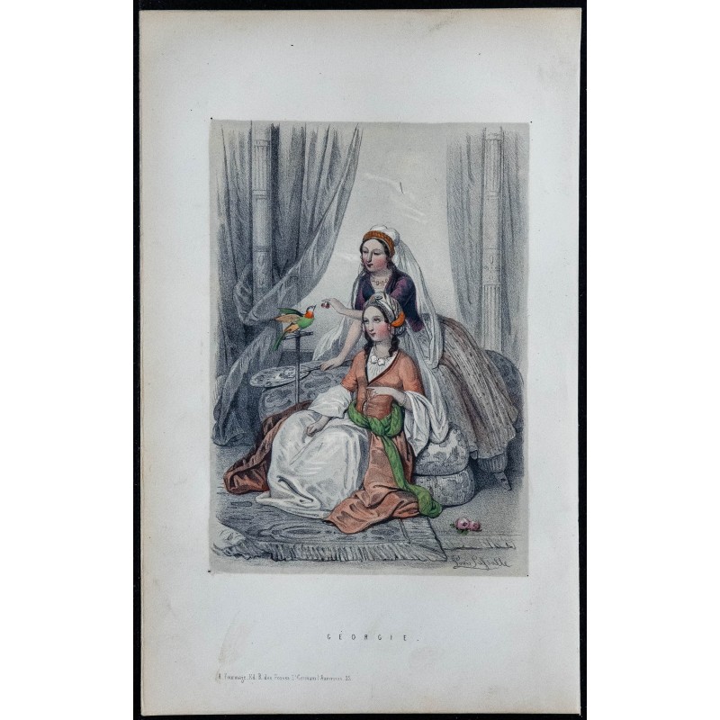1842 - Costumes traditionnels de Géorgie 