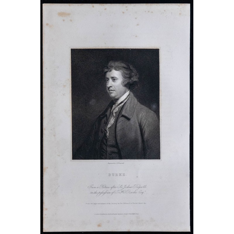 1834 - Portrait d'Edmund Burke 