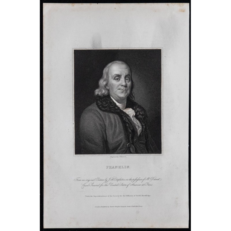 1834 - Portrait de Benjamin Franklin 