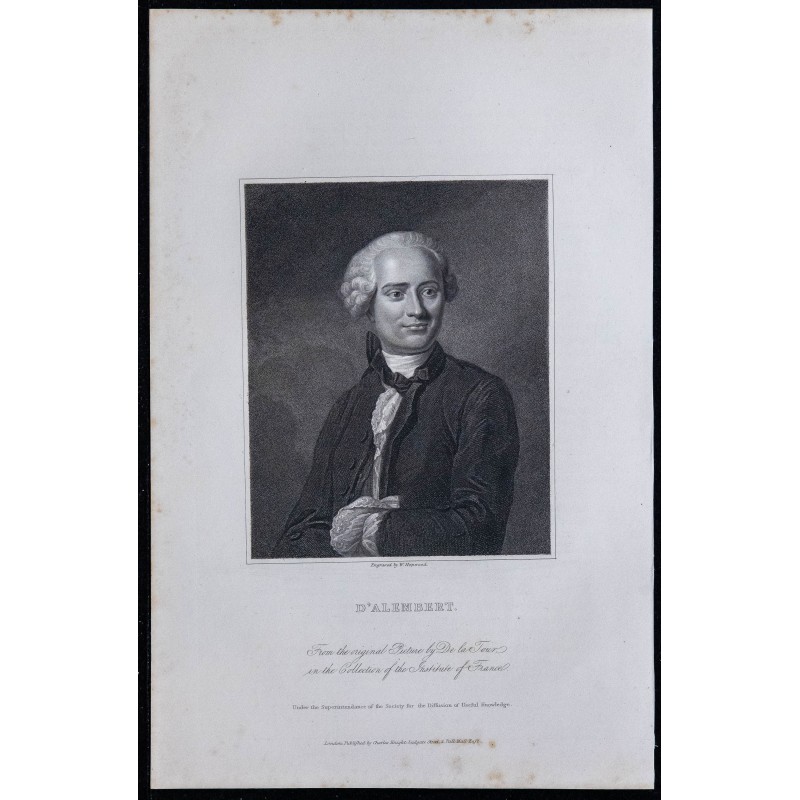 1834 - Portrait de D'Alembert 