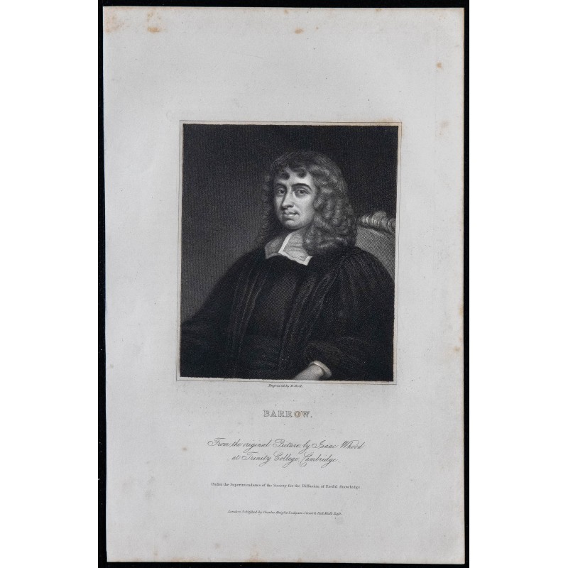 1834 - Portrait d'Isaac Barrow 