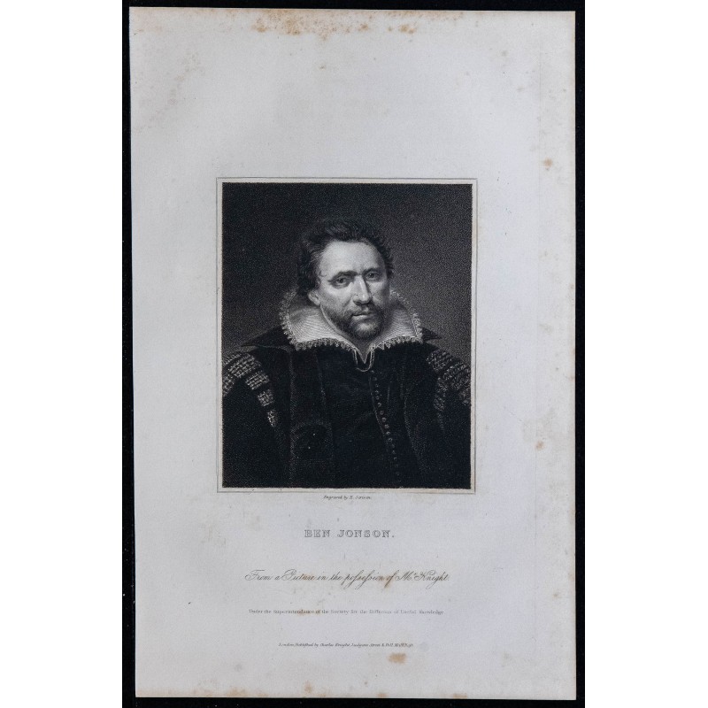 1834 - Portrait de Ben Jonson 