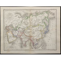 1868 - Carte de l'Asie 