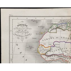 1868 - Carte de l'Afrique 
