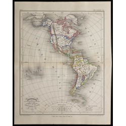 1868 - Carte de l'Amérique 