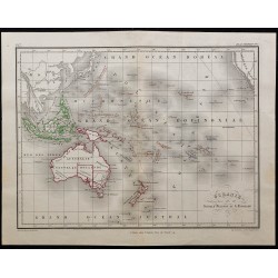 1868 - Carte de l'Océanie 