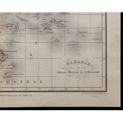 1868 - Carte de l'Océanie 