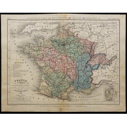 1869 - Carte de France & Suisse 