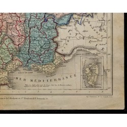 1869 - Carte de France & Suisse 
