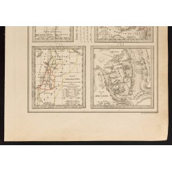 Gravure de 1840 - Carte sur l'Histoire Sainte - 3
