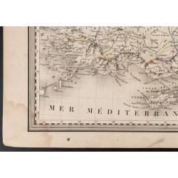 Gravure de 1840 - Carte de Turquie - 4