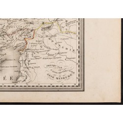 Gravure de 1840 - Carte de Turquie - 5