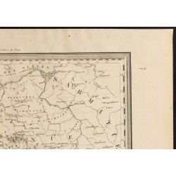 Gravure de 1840 - Carte de la Germanie - 3