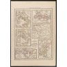 Gravure de 1840 - Cartes sur l'histoire romaine - 1