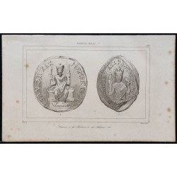 1844 - Sceau de Robert et Henri Ier 