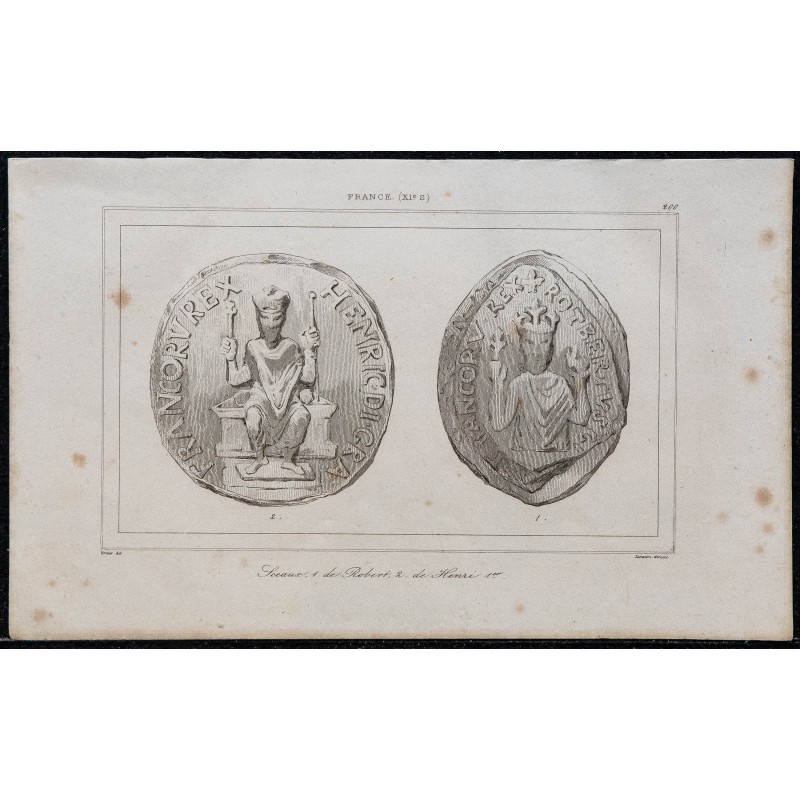 1844 - Sceau de Robert et Henri Ier 