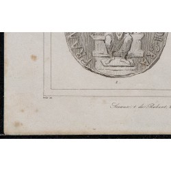 1844 - Sceau de Robert et Henri Ier 