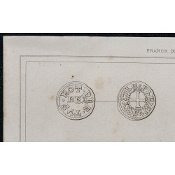 1844 - Planche de médailles et monnaies du XIème siècle 