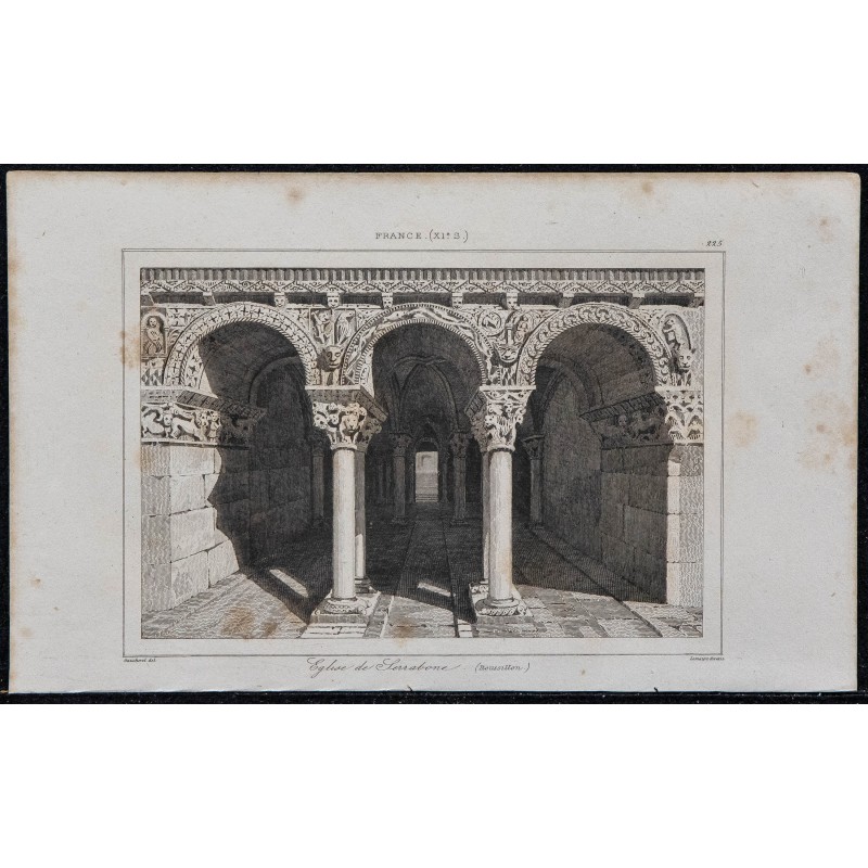1844 - Vue Intérieur de l'église de Serabone 