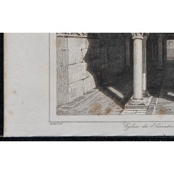 1844 - Vue Intérieur de l'église de Serabone 