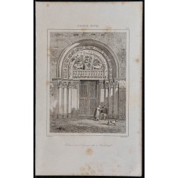 1844 - Vue du portail de l'Église de Nantua 