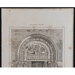1844 - Vue du portail de l'Église de Nantua 