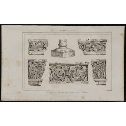 1844 - Détails sculpturaux de l'église de Nantua 
