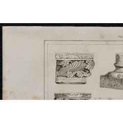 1844 - Détails sculpturaux de l'église de Nantua 