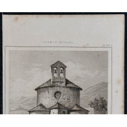 1844 - Vue de l'église des Planès 