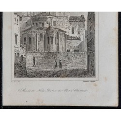 1844 - Vue de l'église de Notre-Dame du Port 
