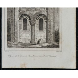 1844 - Vue du Pignon de la Croix de Notre-Dame du Port à Clermont 