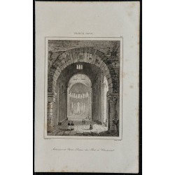 1844 - Intérieur de l'église Notre-Dame du Port à Clermont 