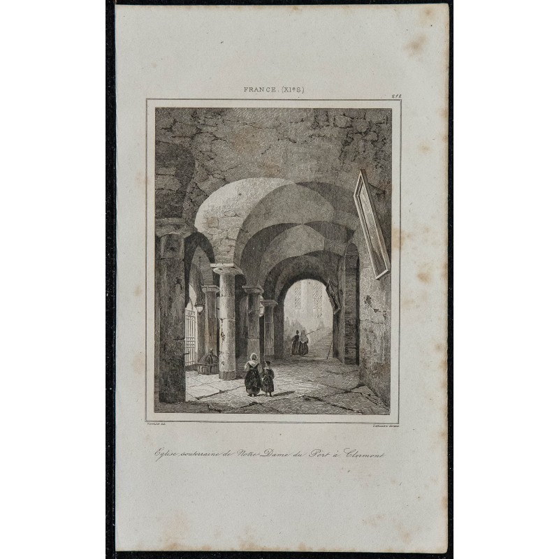 1844 - Église souterraine Notre-Dame du Port à Clermont 