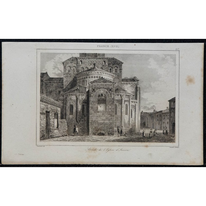 1844 - Abside de l'Église d'Issoire Saint-Austremoine 