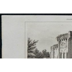 1844 - Vue de l'Église Saint-Léger de Royat 
