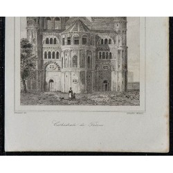 1844 - Vue de la Cathédrale Saint-Pierre de Trèves 