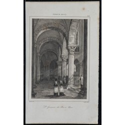 1844 - Intérieur de l'église Saint-Germain-des-Prés 