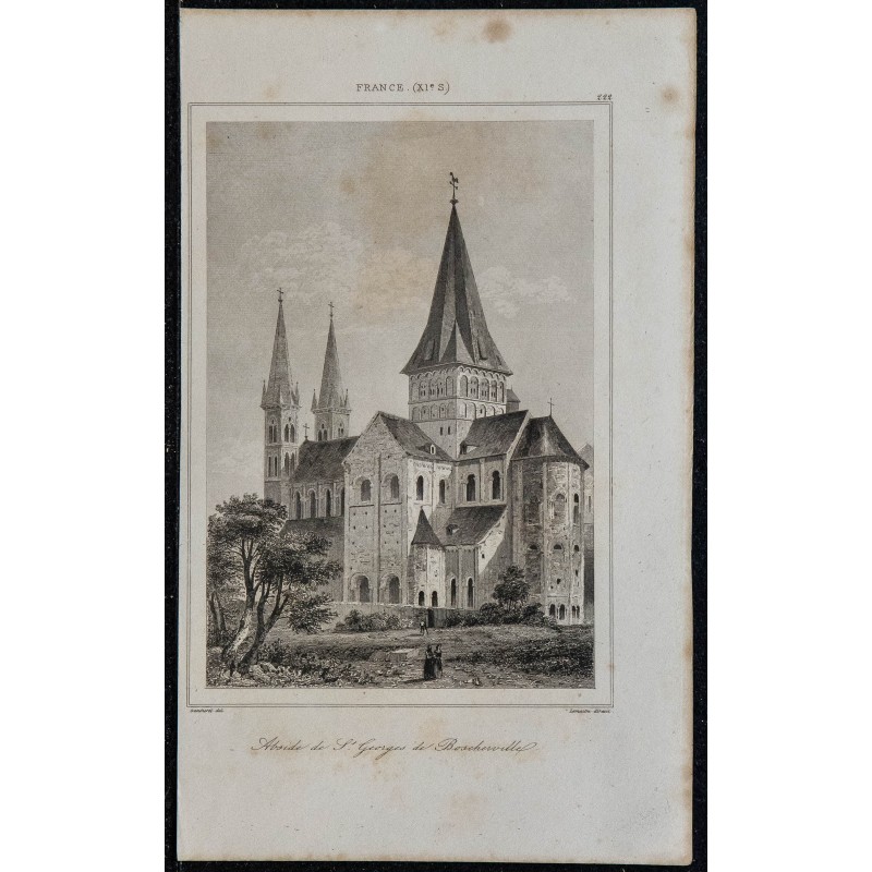 1844 - Église abbatiale Saint-Georges de Boscherville 
