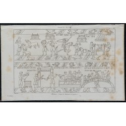 1844 - Scène de festin inspirée par la Tapisserie de Bayeux 